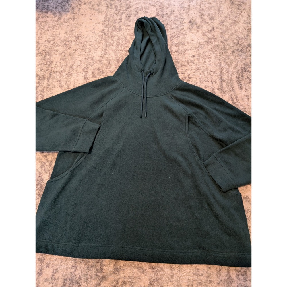 Old Navy Green Fleece Hoodie Pullover Vent Activewear Athletic Women's XXL